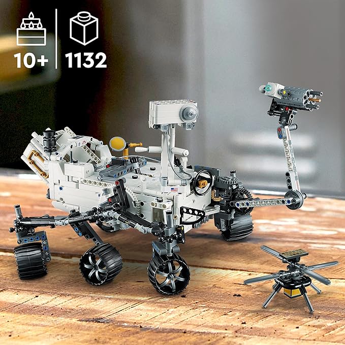 Lego Technic NASA Mars Rover Perseverance Space Model with AR Application Experience, Construction Toy Vehicle Science and Engineering, Gift for Boys and Girls 10 Years Old and Over 42158