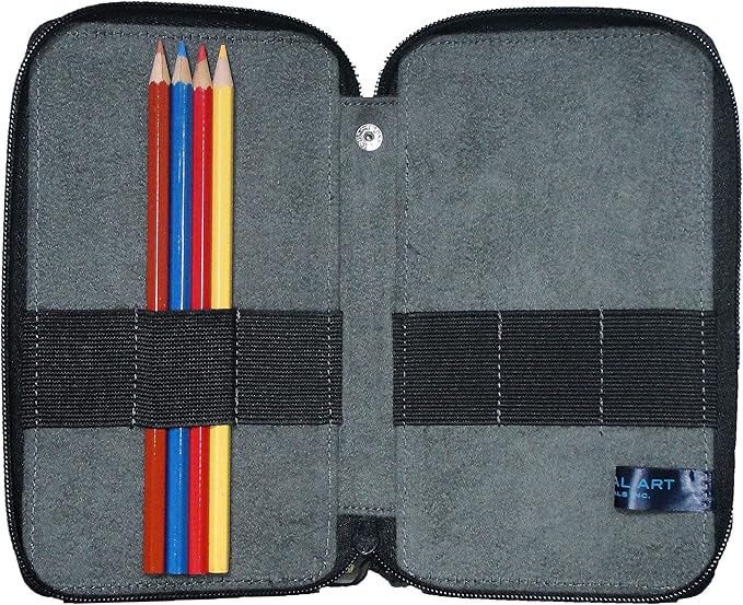 Speedball Art Products 257240 24 Capacity Canvas Pencil Case, Wheat