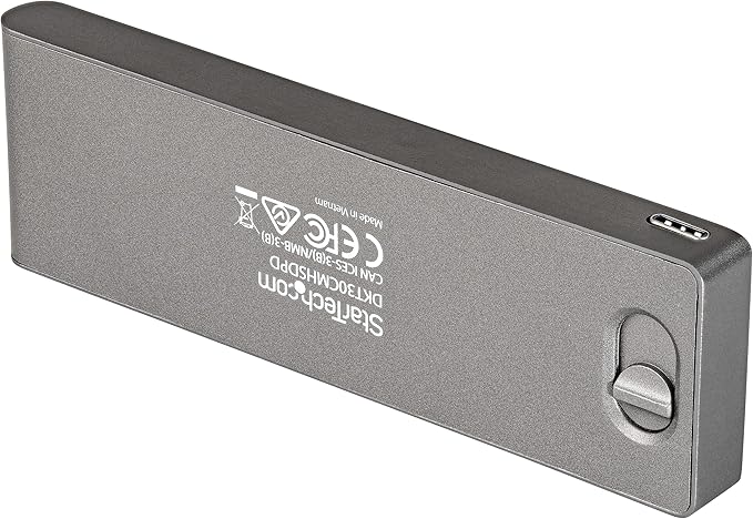 StarTech.com USB C Multiport Adapter for MacBook Pro/Air - USB Type-C to 4K HDMI, 100W Power Delivery Pass-Through, SD/MicroSD Slot, 2-Port USB 3.0 Hub - Portable USB-C Mini Dock (DKT30CMHSDPD)