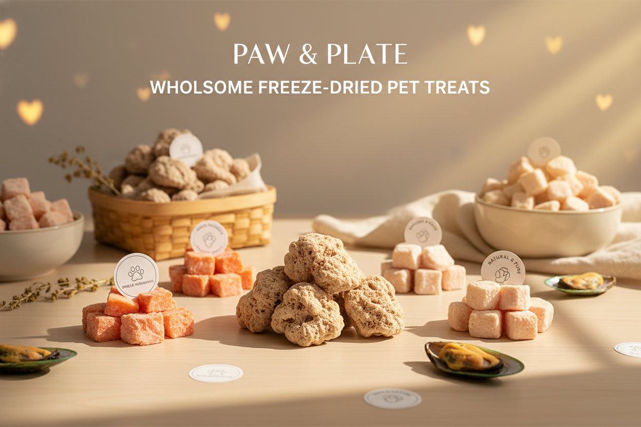 🍪 TREATS – Joy You Can Taste, Love You Can Share

Wholesome snacks for happy moments.
Reward good behavior and celebrate love with healthy, guilt-free treats.
Made from natural ingredients, free of fillers and preservatives, each bite is designed to bring pure delight — from wagging tails to fluttering wings.

💛 Highlights:
✔️ Freeze-dried, single-ingredient recipes
✔️ Soft-chew and crunchy textures for all species
✔️ Functional treats for dental, joint, or skin support

💎 Best Picks:

Freeze-Dried Beef 